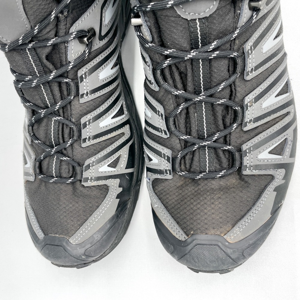 Salomon Ultra Pioneer Mid Hiking Boots Mens 13 Black Grey Outdoor Trail Trekking - Picture 5 of 11